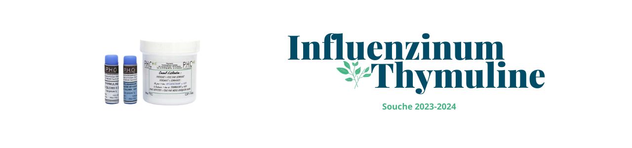 Coffret Influenzinum issu de la souche du vaccin 2023-2024 et thymuline - sans lactose